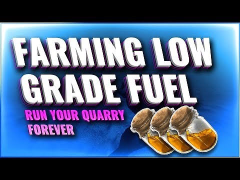 FARMING TONS OF LOW GRADE FUEL | RUST TUTORIAL / GAMEPLAY