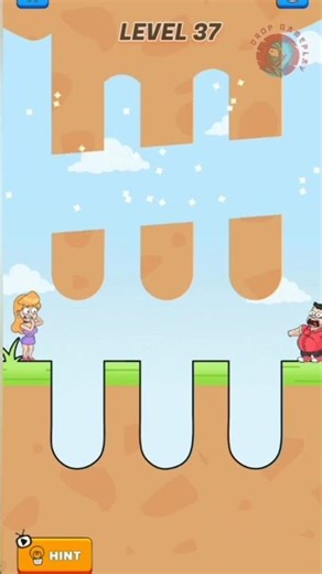 slice the bridge level 37 #youtubeshorts #gaming #puzzle ‪@DropGameplay228‬ ‪@gaming‬