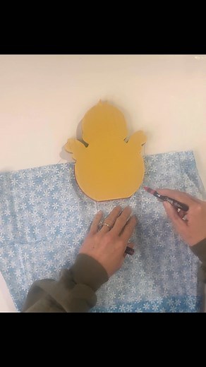 2/24/25 Simple idea using the dollar tree chick cutout #diy #peep #chick #springdecor | Chalk It Up Fancy