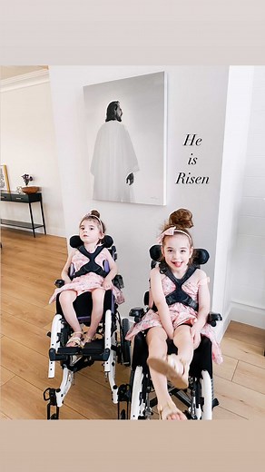 Shannon Willardson|Boise, ID on Instagram: "Because He is risen, someday my baby girls will be resurrected with perfect, fully healed bodies and they will walk & run & jump & dance & talk their little faces off & I’ll get to hear all their thoughts & have endless conversations with them. 殺 And it is because of HIM.  Happy Easter dear friends! #heisrisen #resurrection #eastersunday #differentneedsfamily"