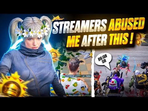 🤬Toxic Streamers ABUSED me after this 1v4 Clutch‼️-Starryi vs Multiple Streamers in CONQUEROR Lobby🔥