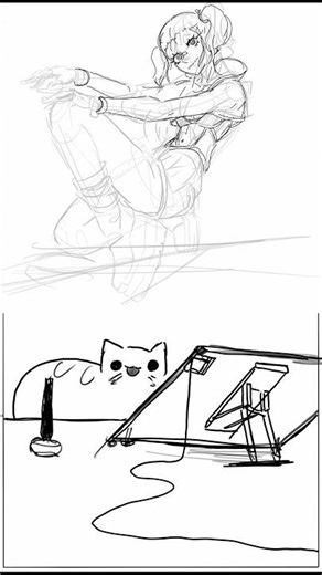 Day74, Coloring #art #digitalart #krita #speedpaint #coloring #manga #loafocatmain #drawing #oc