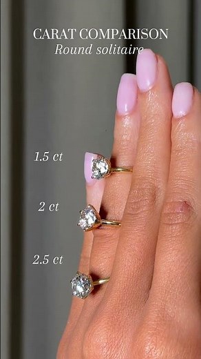 Diamond Carat Size Comparison #engagementring