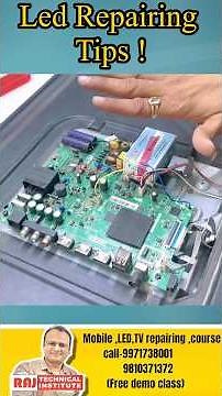वोल्ट सारे ठीक है फिर भी ऑन ना हो led tv तो क्या चेक करना चाहिए | led tv repairing course #shorts