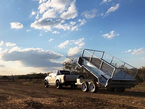 Galvanised 10x6 Hydraulic Tipper Box Trailer For Sale Brisbane