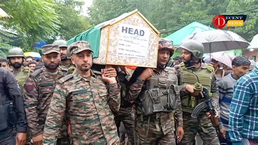 334K views · 2.4K reactions | The last rites of Army soldier Rouf Gull, who tragically lost his life in the recent road accident at Awantipora, were performed with full honour at his native village Dardegund. A large number of people including family, locals, and army personnel gathered to pay their final respects. Reports | Bhat Ashraf | Decent News | Facebook