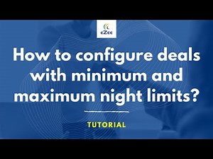 How to Configure Minimum and Maximum Night Limits in eZee Reservation?