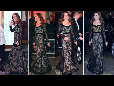 Princess Catherine Dazzling In Daring Backless Lace Dress At The Iconic London Palladium