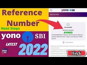 SBI Yono reference number in Hindi | SBI Yono Account registration new process | yono account login