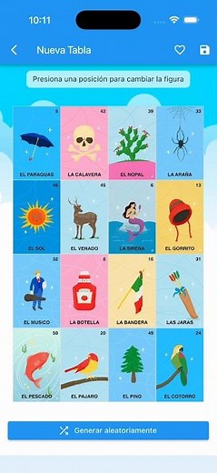Cómo crear tablas digitales de lotería mexicana para jugar en tu celular