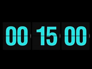 15 Minutes Blue Timer ⏳ Calm Focus Countdown