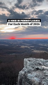 Looking to do some hiking in 2026?👀 Here is a Pennsylvania hike for every month of 2026.🥾🌲 January — Buttermilk Falls (Indiana County) An easy 0.5-mile walk to a waterfall you can walk behind. Short, scenic, and perfect for winter days. February — Pulpit Rock & The Pinnacle (Appalachian Trail) A classic PA hike with big views. Worth the climb for one of the best overlooks in the state. March — Bear Run Nature Reserve (Red Trail) Need a little green in your life during that long stick season? 