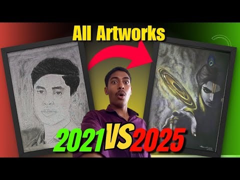 My All Artworks From 2021 To 2025 😎 | My Real Drawing Tour | #drawing #art #tour