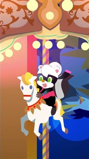 🎄Nin Nin Xmas🎄 Magic Carousel✨ #rabbitwarren