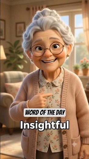 Insightful Meaning in English 👵💡 | Word of the Day #5 | Learn English Daily #shorts