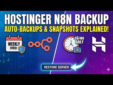 Hostinger n8n Backup Auto Backups &Snapshots Explained