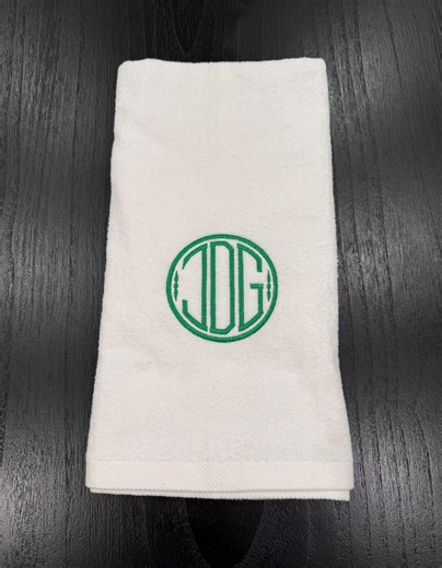Custom Embroidered Monogram Hand Towel, Personalized Initial Gift - Etsy