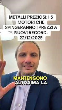 METALLI PREZIOSI: I 3 MOTORI CHE SPINGERANNO I PREZZI A NUOVI RECORD