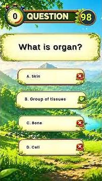 What is a Cell, Tissue & Organ? 🔬 Why Study Biology? | KidsLearnTV Quiz