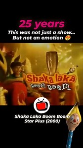 🚀✨ Can you believe it is 25 years when "Shaka Laka Boom Boom"! released on Star Plus on 15-Oct-2000?✨🚀 Remember the days when a simple pencil could turn our wildest dreams into reality? 🖍️💫 Sanju’s magic pencil was the ultimate wish-fulfillment tool, bringing to life everything from candy showers 🍭🍬 to thrilling adventures in imaginary lands 🌈🏰. Who else spent countless afternoons doodling, hoping for a bit of that magic to spill into our world? 🙋‍♂️🙋‍♀️ From sketching dream gadgets to
