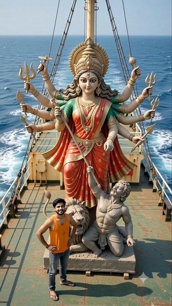 माँ दुर्गा का अद्भुत मूर्ति 🌺 🙏 | maa durga | mata durga 🌿 | #maadurga #shorts