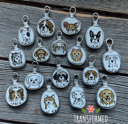 Dog Necklaces - Created From a Broken Mug - Etsy