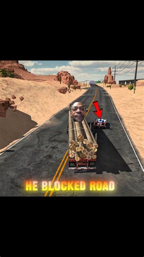 Truck vs robbers in car parking😱