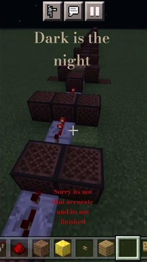 Minecraft note block song dark is the night #music #minecraft