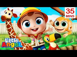 Animals Around the World + More Little Angel Kids Songs & Nursery Rhymes