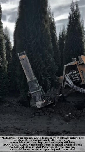 Tree Shovel Machine for Moving Trees with Precision! #shorts