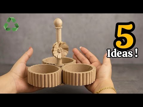 You won't believe these 5 crafts are made from cardboard and rolls🤯😱♻️
