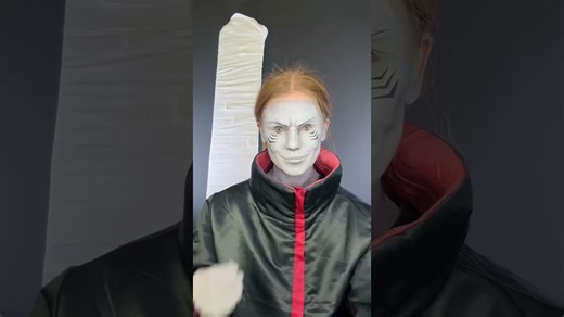 Removing Kisame cosplay makeup in detailed tutorial