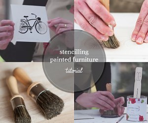 How to Use a Stencil on Painted Furniture