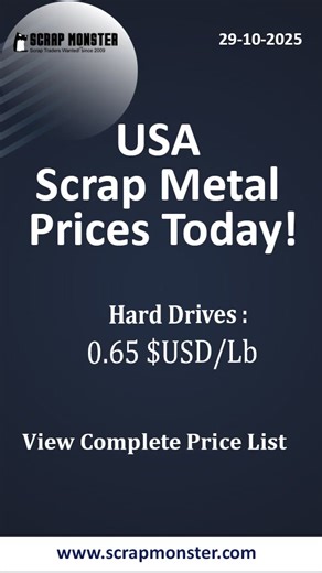 #currentscrapmetalprices #usascrapprices https://www.scrapmonster.com/scrap-metal-prices/united-states | Scrap Monster