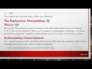 Understanding Control Characters: What Does ^@ Mean?