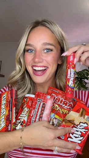 Trying a bunch of red themed candy/snacks❤️💋💥🍓 #snacks #snackreview #tastetest #foodreview #candyreview | gracemarywill