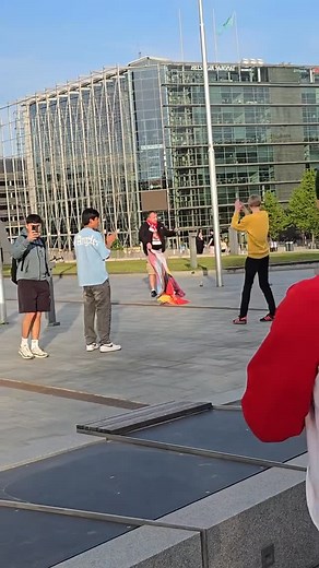 The Hooligan Scene 𝕳 on Instagram: "Poland fan in Finland tearing down an LGBT flag yesterday 😳 Thought on this? 💭👇🏻"