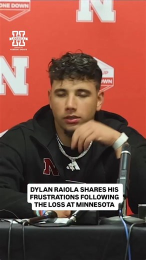 Nebraska falls to Minnesota 24-6. Following the game, Dylan Raiola spoke to the media about his frustrations and how this team turns their attention to getting better this week. | Hail Varsity