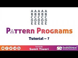 Pattern Programs Tutorial: Part 7 - Character Pattern