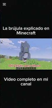 La brújula explicado en Minecraft! Video completo en mi canal🗿 #aprender #minecraft #shorts