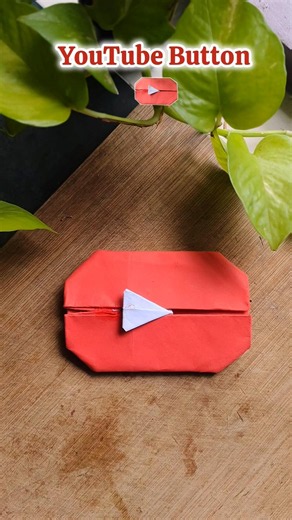 Easy YouTube Play Button Making |DIY Paper YouTube Button|#DIYCrafts#CraftShorts#PaperArt#Origami