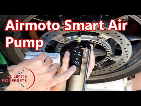 AIRMOTO Smart Air Pump MOTORCYCLE TIRE Pump Review for Track Days