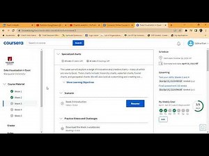 Data Visualization in Excel Mastering charting techniques Macquarie University: Coursera Week1&2