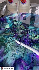 67K views · 2.3K reactions | @fluid_flow_trip is a master of paint pours and creating cells! I love all of her colour combinations. Check her out! #art_resin #epoxyresin #resinart #ukartists | ArtResin | Facebook