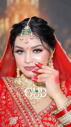 OUD MAKEUP STUDIO BY AMAN MALIK on Instagram: "“Where elegance meets bridal glow❤️” @oud_makeup_by_aman_malik . . . 📞7814131478 📍C1/137, Janakpuri, New Delhi-110058 . . #bridalmakeup #brides #makeupartist #instagram #reelsinstagram"