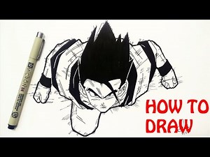 How To Draw Gohan - Step By Step Tutorial