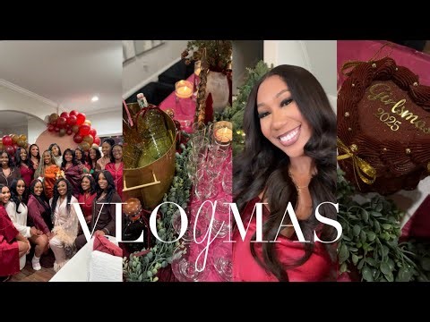 VLOGMAS | FRIENDSMAS 2025, FUN GIRLS NIGHT, PARTY SET UP, GREAT FOOD, GREAT VIBES + MORE