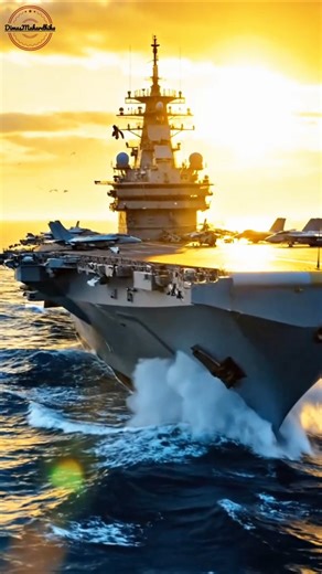 Aircraft Carrier Sailing the Open Ocean 🌊⚓ | Ultimate Naval Power
