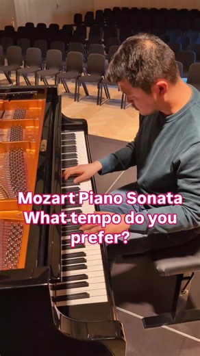Mozart Piano Sonata: Choosing Your Preferred Tempo
