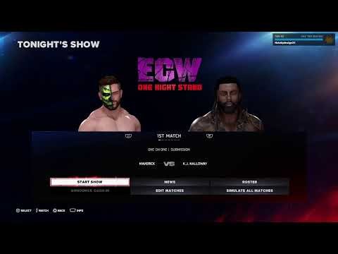 Universe MODE ECW season 1 episode 1 CAW wrestling ECW ONE Night STAND PLE